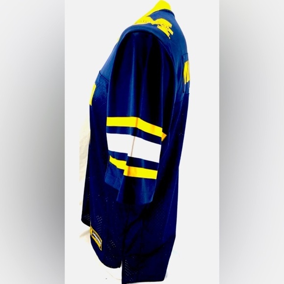🐺 M: Michigan Wolverines Navy Field X Football Jersey Shirt, NWT Unisex 🐺 - Picture 12 of 17